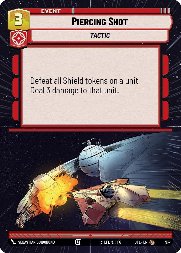 Piercing Shot (914) (Hyperspace Foil) (914) [Jump to Lightspeed] | Cards and Coasters CA