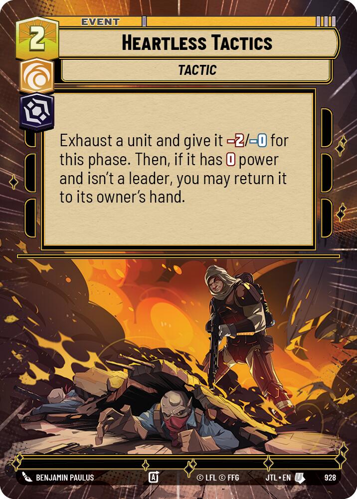 Heartless Tactics (928) (Hyperspace Foil) (928) [Jump to Lightspeed] | Cards and Coasters CA