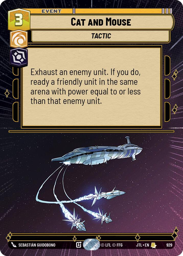 Cat and Mouse (929) (Hyperspace Foil) (929) [Jump to Lightspeed] | Cards and Coasters CA