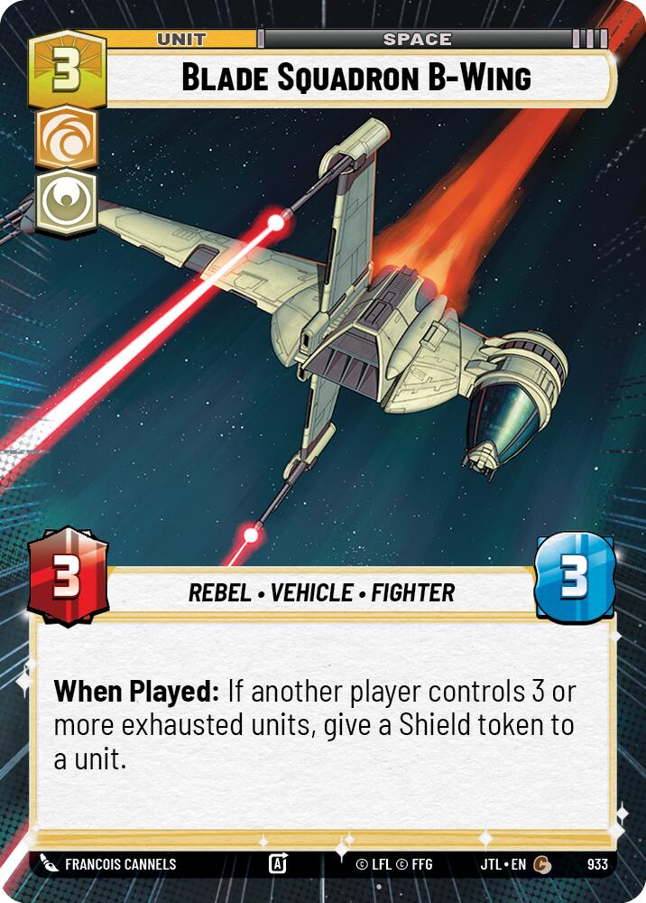 Blade Squadron B-Wing (933) (Hyperspace Foil) (933) [Jump to Lightspeed] | Cards and Coasters CA