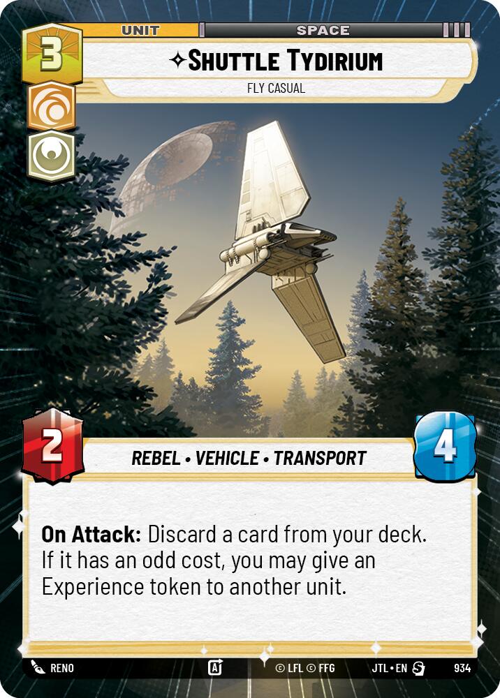 Shuttle Tydirium - Fly Casual (934) (Hyperspace Foil) (934) [Jump to Lightspeed] | Cards and Coasters CA