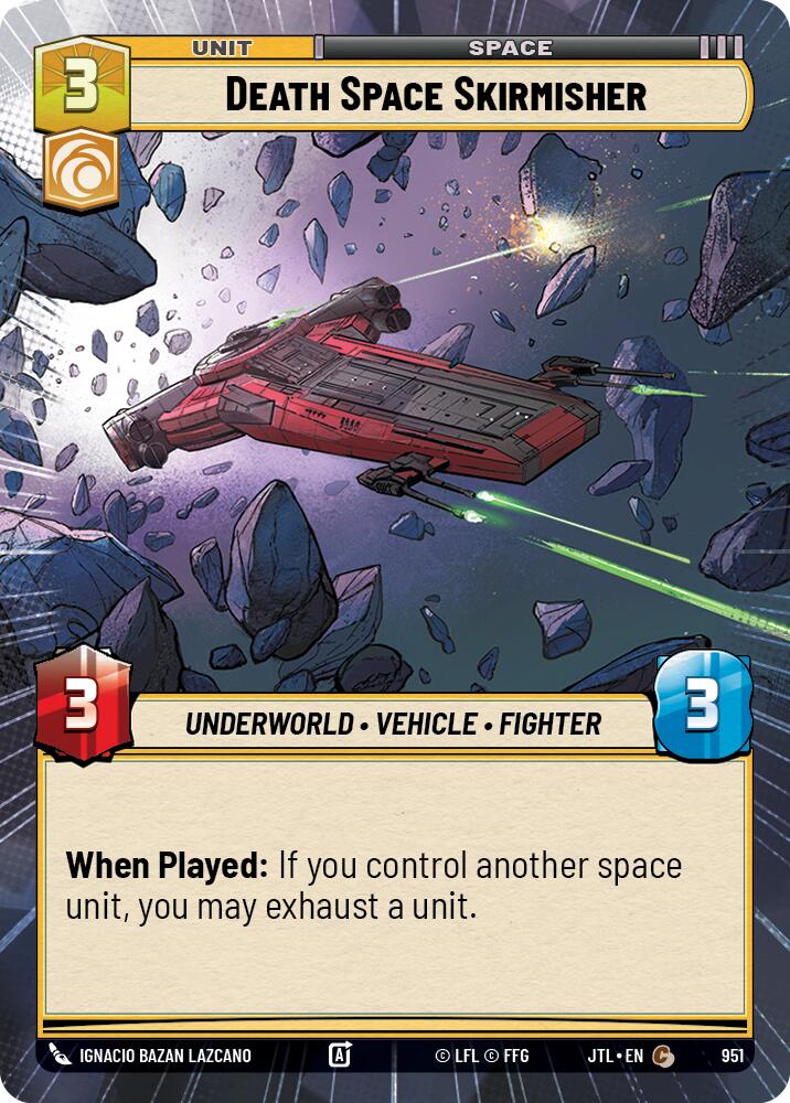 Death Space Skirmisher (951) (Hyperspace Foil) (951) [Jump to Lightspeed] | Cards and Coasters CA
