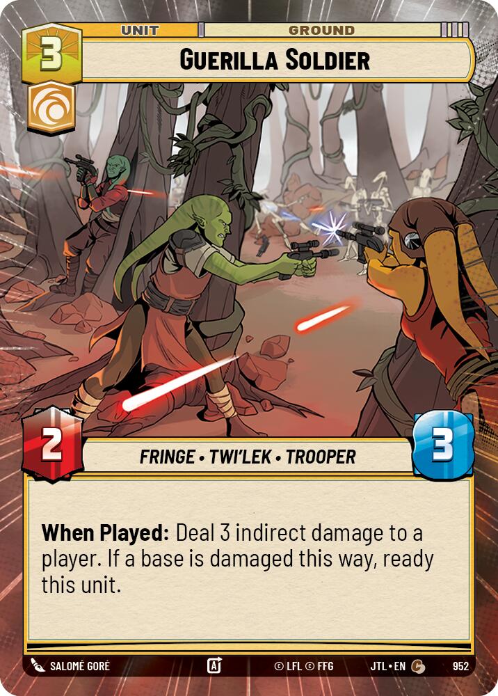 Guerilla Soldier (952) (Hyperspace Foil) (952) [Jump to Lightspeed] | Cards and Coasters CA