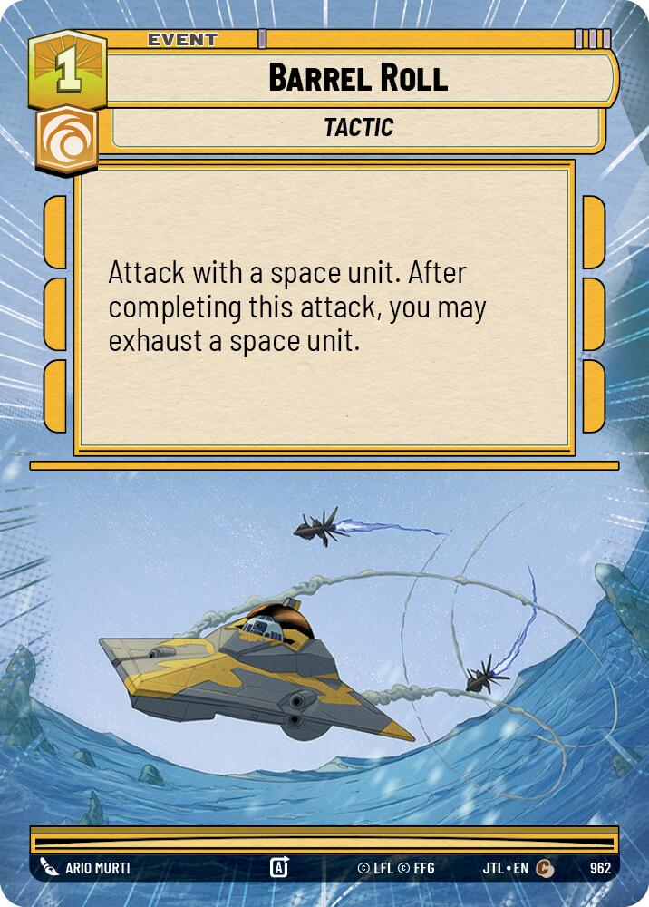 Barrel Roll (962) (Hyperspace Foil) (962) [Jump to Lightspeed] | Cards and Coasters CA