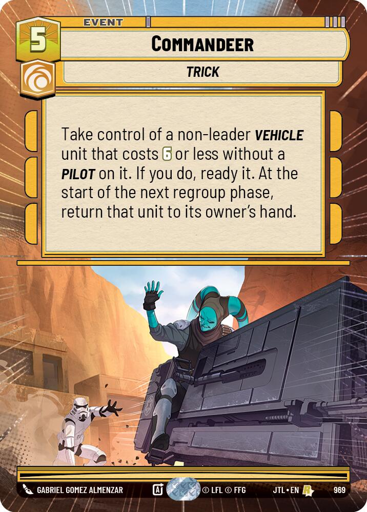 Commandeer (969) (Hyperspace Foil) (969) [Jump to Lightspeed] | Cards and Coasters CA