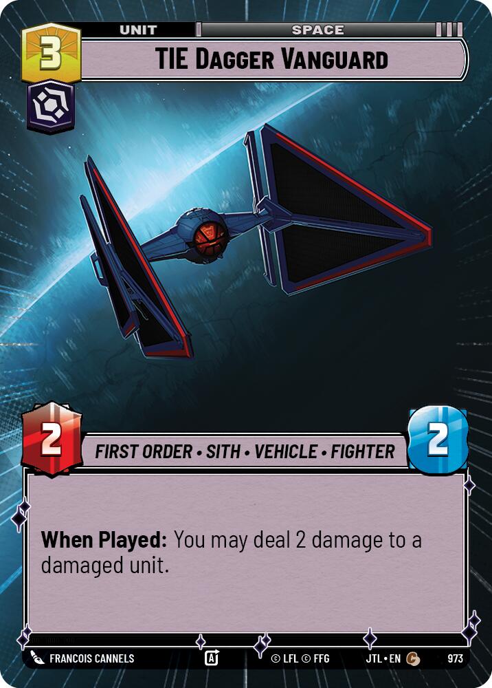 TIE Dagger Vanguard (973) (Hyperspace Foil) (973) [Jump to Lightspeed] | Cards and Coasters CA