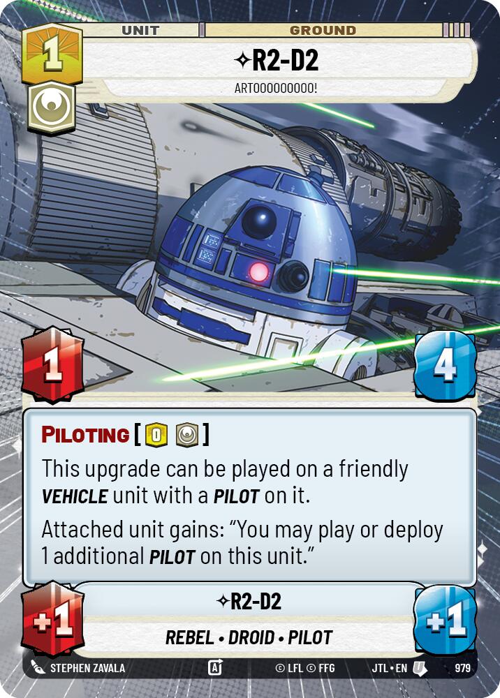 R2-D2 - Artooooooooo! (979) (Hyperspace Foil) (979) [Jump to Lightspeed] | Cards and Coasters CA