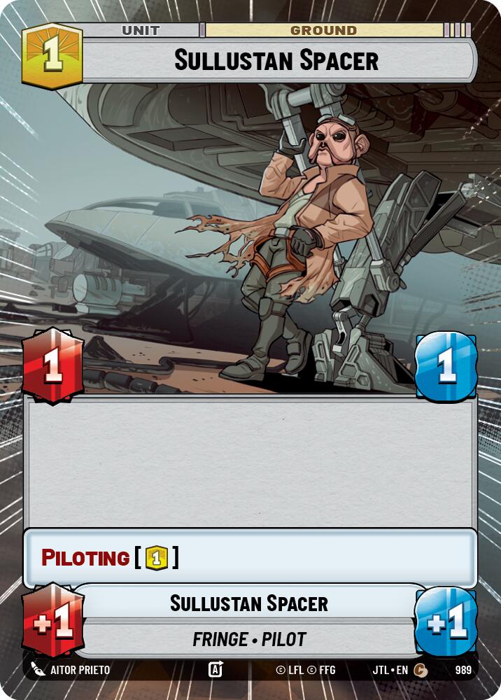 Sullustan Spacer (989) (Hyperspace Foil) (989) [Jump to Lightspeed] | Cards and Coasters CA