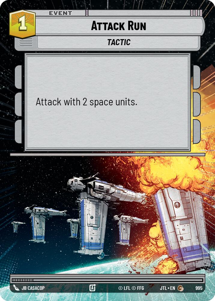 Attack Run (995) (Hyperspace Foil) (995) [Jump to Lightspeed] | Cards and Coasters CA