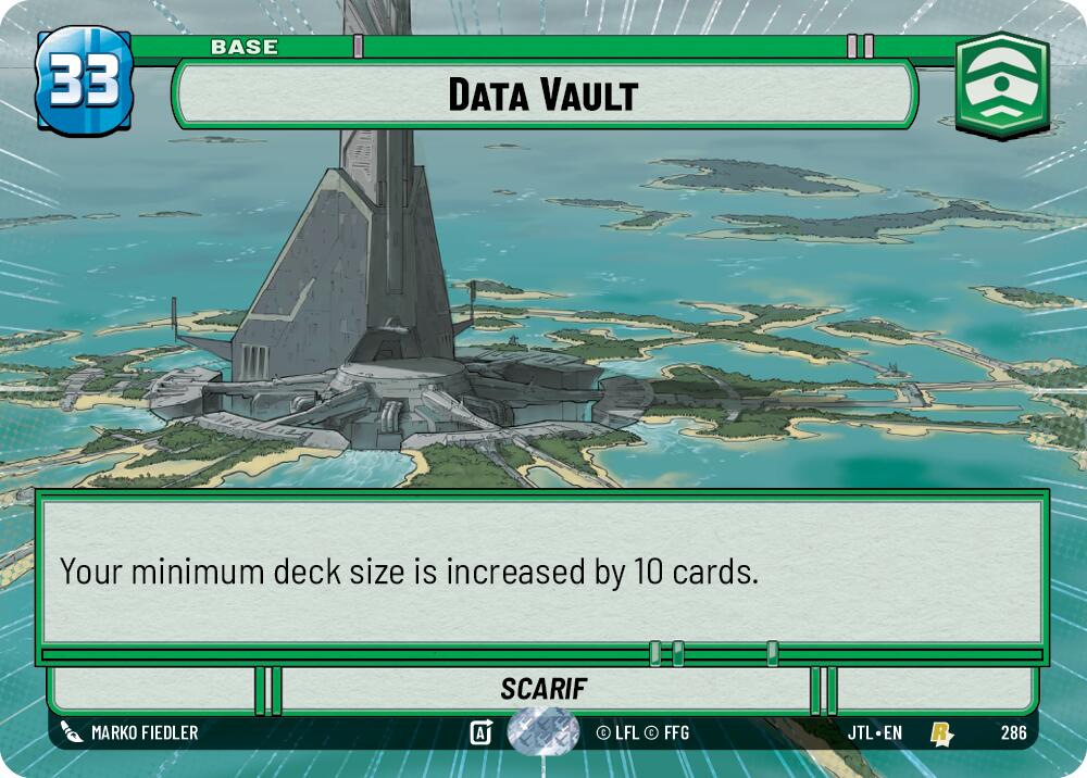 Data Vault (286) (Hyperspace) (286) [Jump to Lightspeed] | Cards and Coasters CA