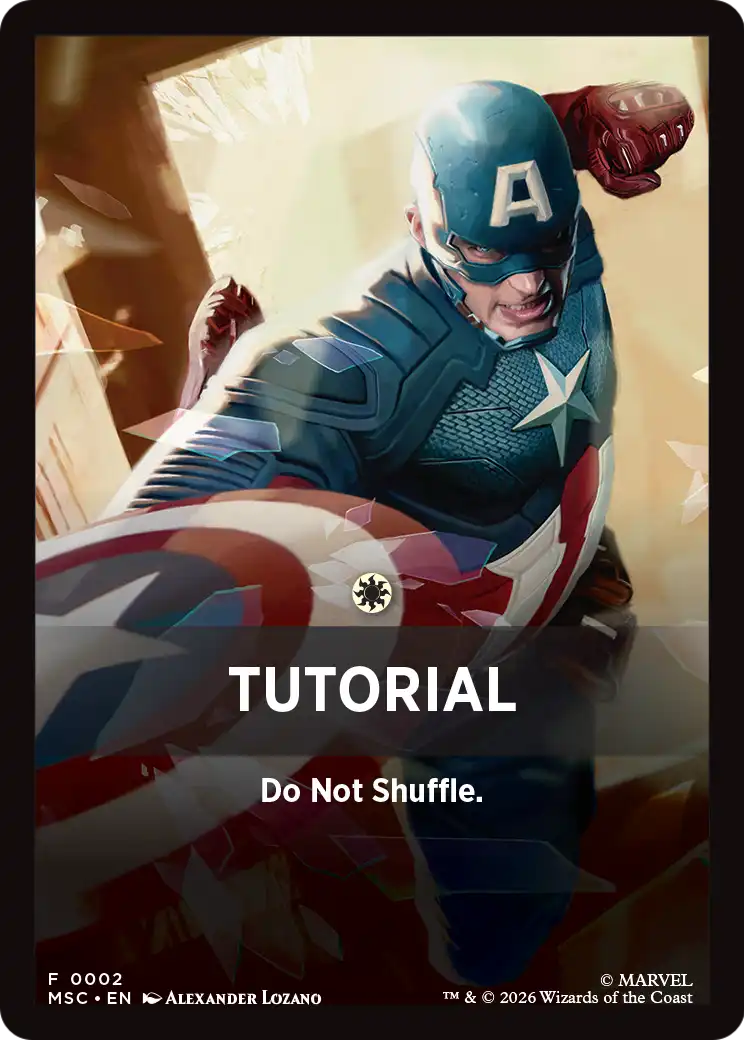 Tutorial Theme Card (0002) [Marvel Super Heroes Commander] | Cards and Coasters CA