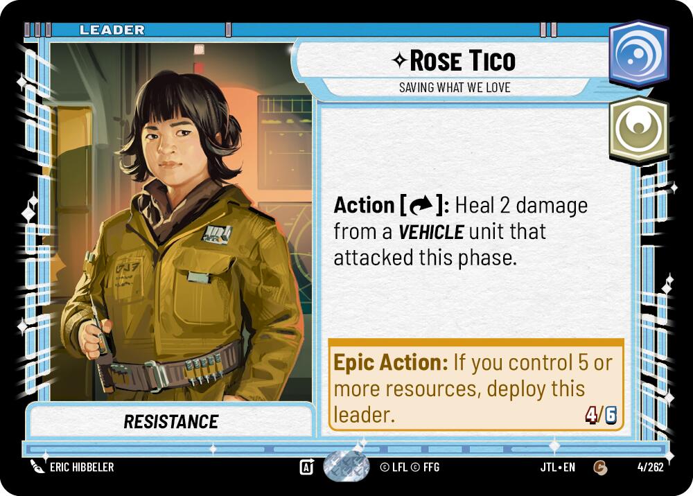 Rose Tico - Saving What We Love (004/262) (004/262) [Jump to Lightspeed] | Cards and Coasters CA