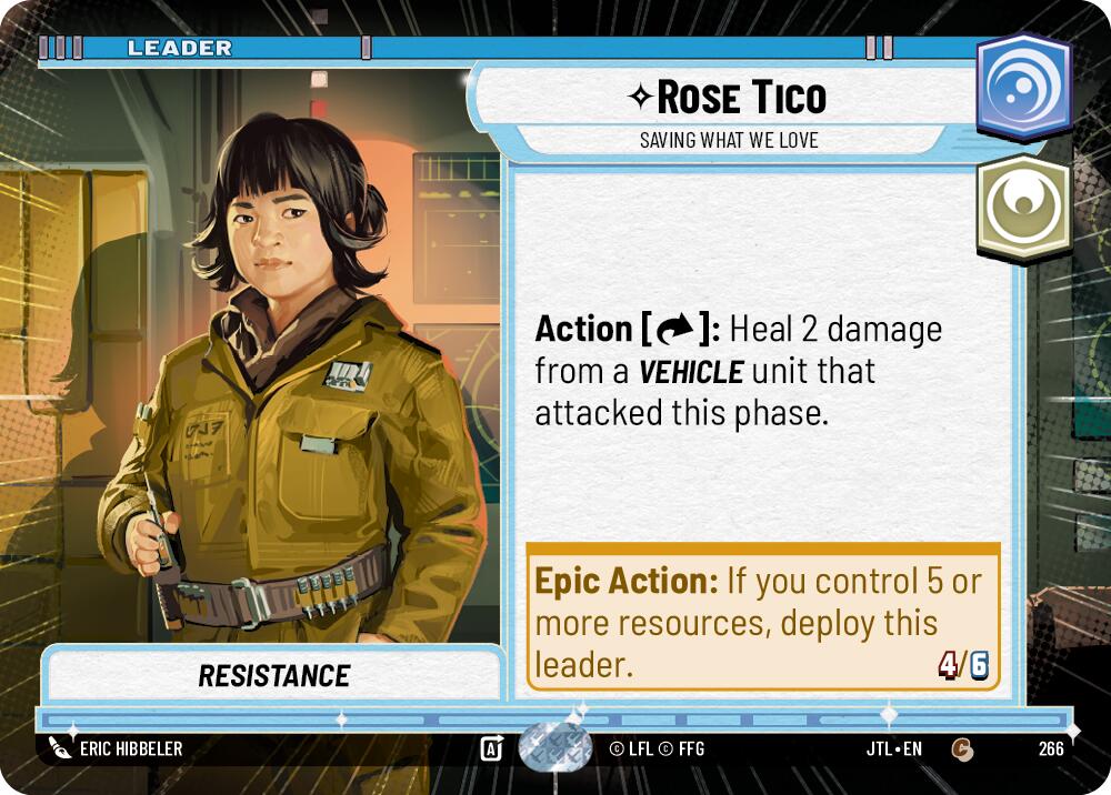 Rose Tico - Saving What We Love (266) (Hyperspace) (266) [Jump to Lightspeed] | Cards and Coasters CA
