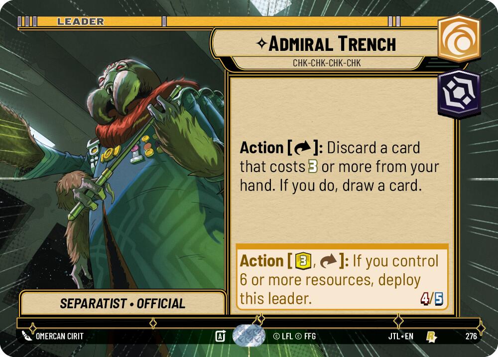 Admiral Trench - Chk-chk-chk-chk (276) (Hyperspace) (276) [Jump to Lightspeed] | Cards and Coasters CA