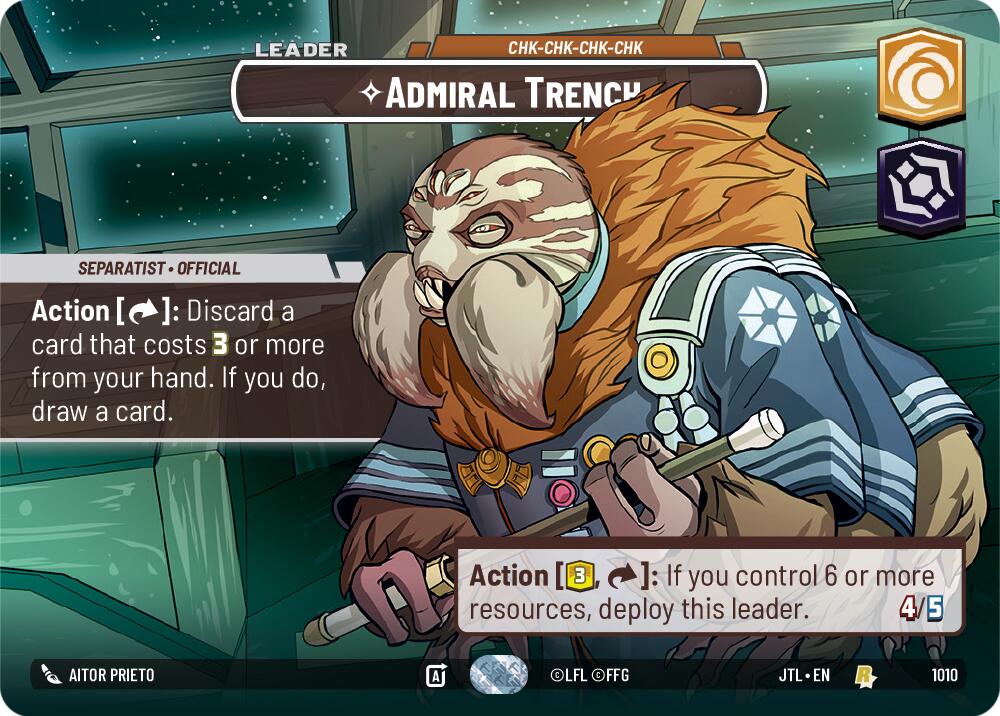 Admiral Trench - Chk-chk-chk-chk (1010) (Showcase) (1010) [Jump to Lightspeed] | Cards and Coasters CA