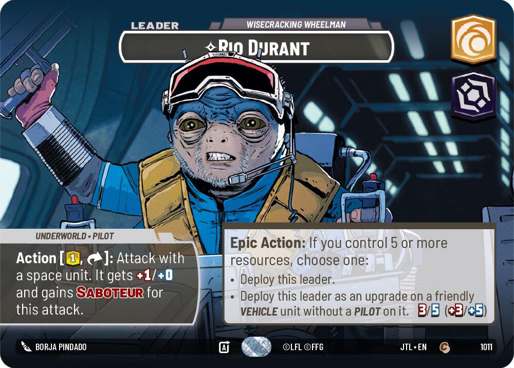 Rio Durant - Wisecrack Wheelman (1011) (Showcase) (1011) [Jump to Lightspeed] | Cards and Coasters CA