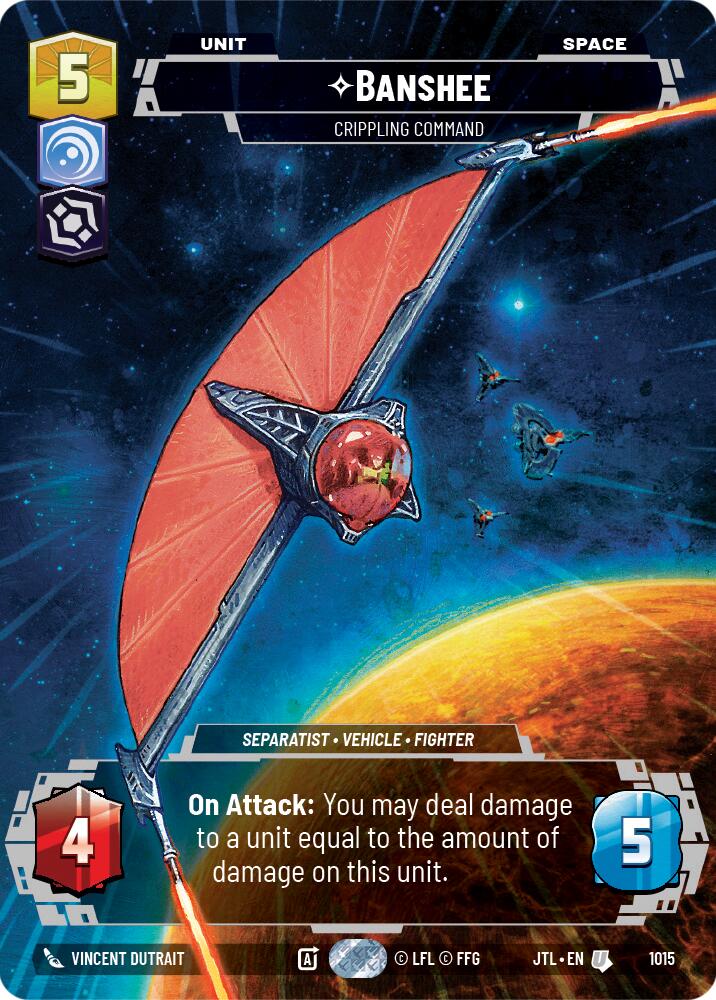 Banshee - Crippling Command (1015) (Prestige) (1015) [Jump to Lightspeed] | Cards and Coasters CA