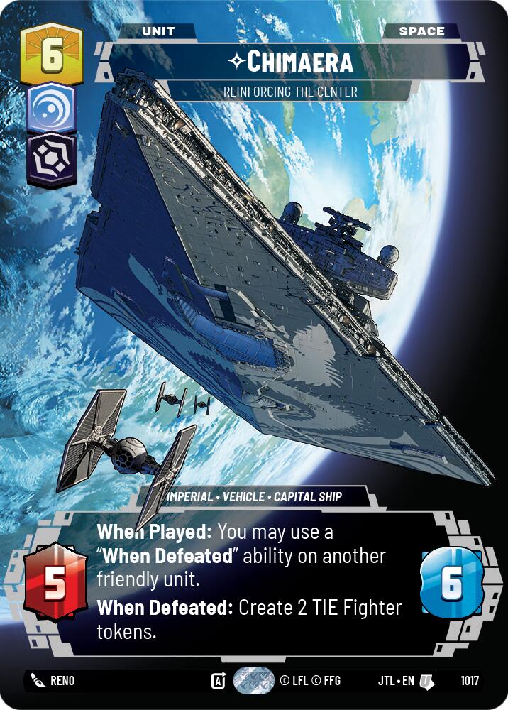 Chimaera - Reinforcing the Center (1017) (Prestige) (1017) [Jump to Lightspeed] | Cards and Coasters CA