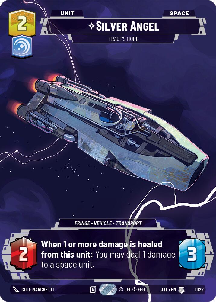 Silver Angel - Trace's Hope (1022) (Prestige) (1022) [Jump to Lightspeed] | Cards and Coasters CA