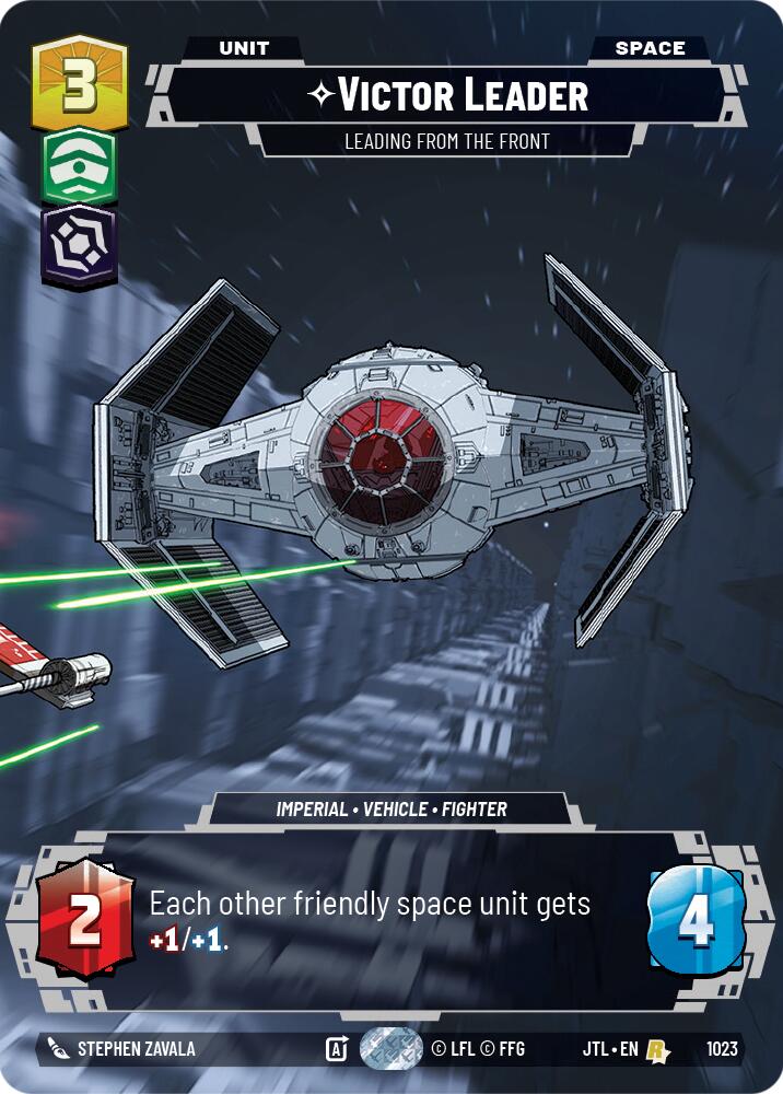Victor Leader - Leading from the Front (1023) (Prestige) (1023) [Jump to Lightspeed] | Cards and Coasters CA