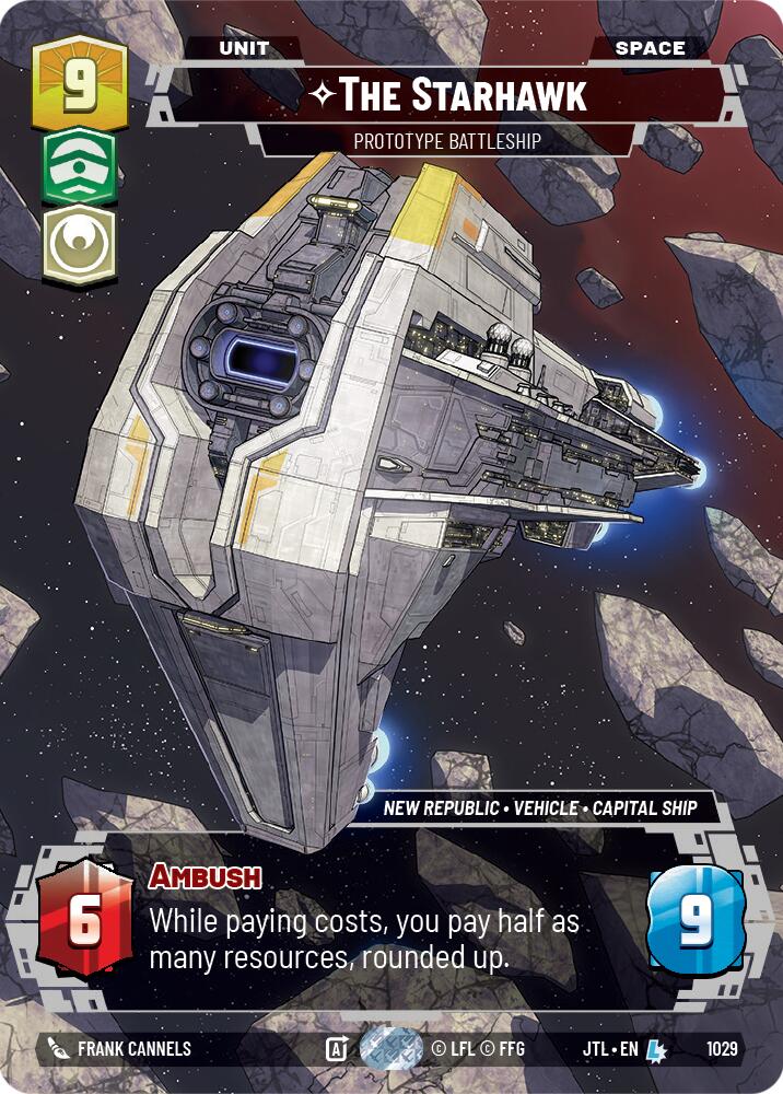 The Starhawk - Prototype Battleship (1029) (Prestige) (1029) [Jump to Lightspeed] | Cards and Coasters CA