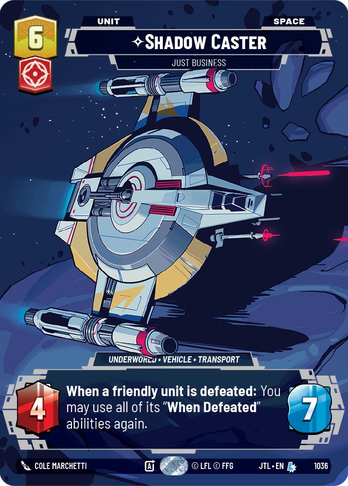 Shadow Caster - Just Business (1036) (Prestige) (1036) [Jump to Lightspeed] | Cards and Coasters CA