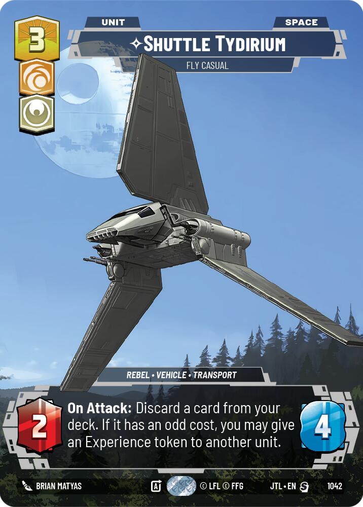 Shuttle Tydirium - Fly Casual (1042) (Prestige) (1042) [Jump to Lightspeed] | Cards and Coasters CA