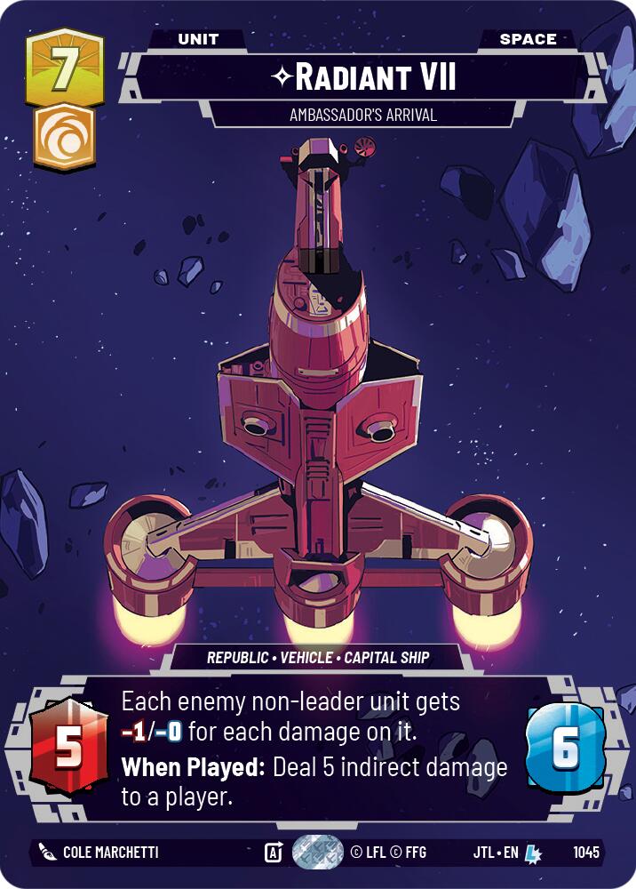 Radiant VII - Ambassadors' Arrival (1045) (Prestige) (1045) [Jump to Lightspeed] | Cards and Coasters CA
