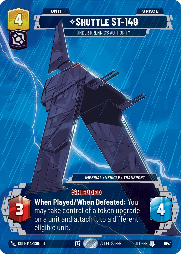 Shuttle ST-149 - Under Krennic's Authority (1047) (Prestige) (1047) [Jump to Lightspeed] | Cards and Coasters CA