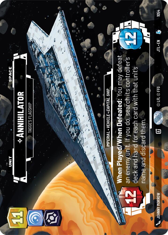 Annihilator - Tagge's Flagship (1054) (Prestige Foil) (1054) [Jump to Lightspeed] | Cards and Coasters CA