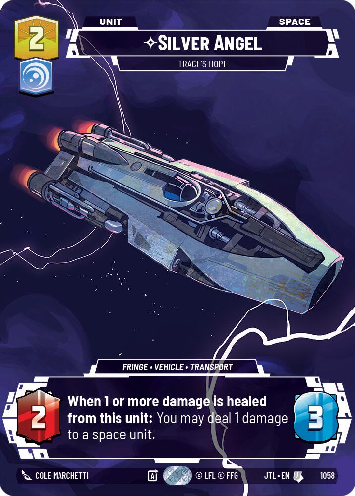 Silver Angel - Trace's Hope (1058) (Prestige Foil) (1058) [Jump to Lightspeed] | Cards and Coasters CA