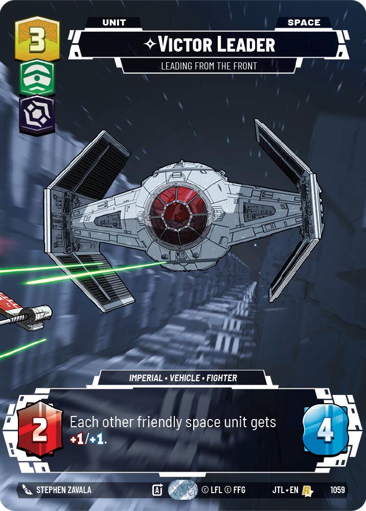 Victor Leader - Leading from the Front (1059) (Prestige Foil) (1059) [Jump to Lightspeed] | Cards and Coasters CA