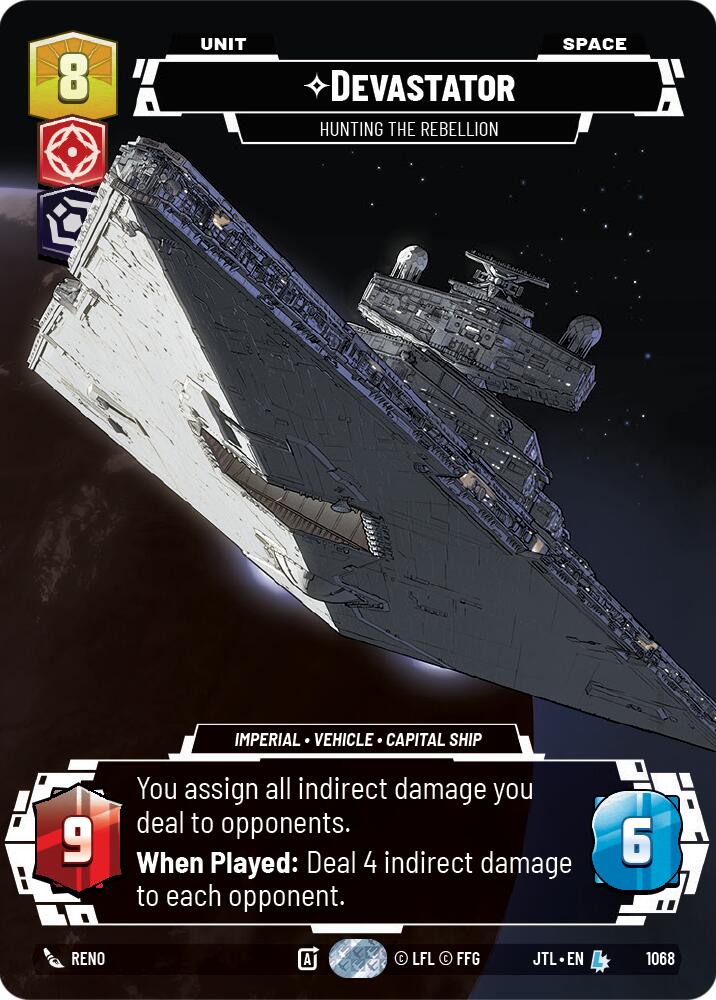 Devastator - Hunting the Rebellion (1068) (Prestige Foil) (1068) [Jump to Lightspeed] | Cards and Coasters CA