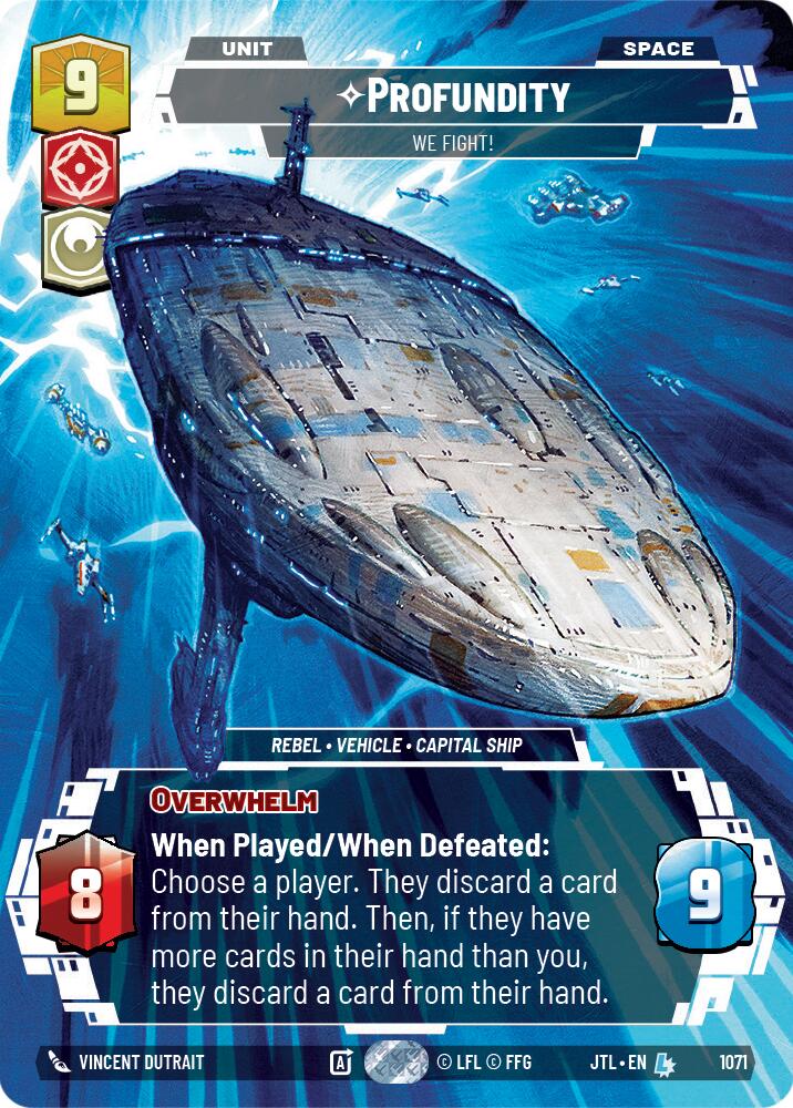 Profundity - We Fight! (1071) (Prestige Foil) (1071) [Jump to Lightspeed] | Cards and Coasters CA