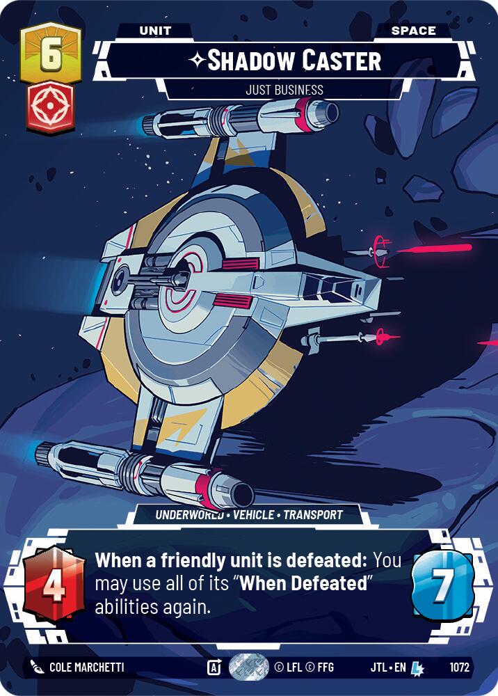 Shadow Caster - Just Business (1072) (Prestige Foil) (1072) [Jump to Lightspeed] | Cards and Coasters CA