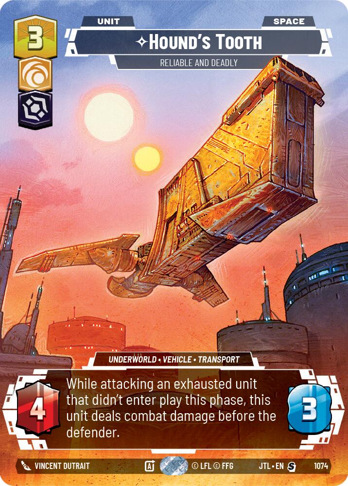 Hound's Tooth - Reliable and Deadly (1074) (Prestige Foil) (1074) [Jump to Lightspeed] | Cards and Coasters CA