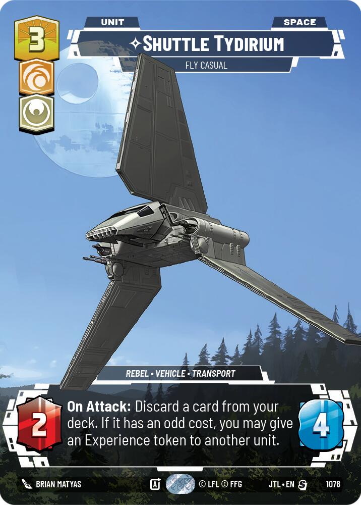 Shuttle Tydirium - Fly Casual (1078) (Prestige Foil) (1078) [Jump to Lightspeed] | Cards and Coasters CA