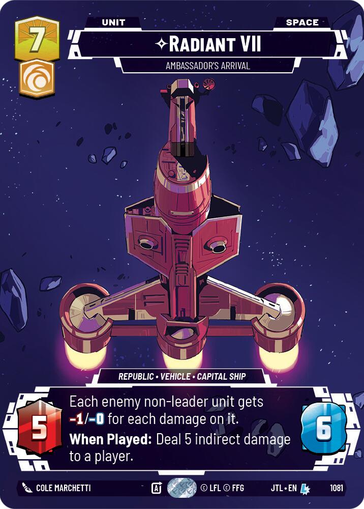 Radiant VII - Ambassadors' Arrival (1081) (Prestige Foil) (1081) [Jump to Lightspeed] | Cards and Coasters CA