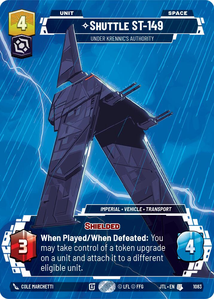 Shuttle ST-149 - Under Krennic's Authority (1083) (Prestige Foil) (1083) [Jump to Lightspeed] | Cards and Coasters CA