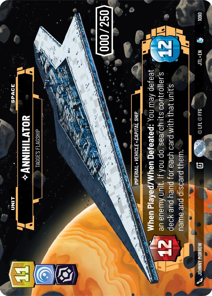 Annihilator - Tagge's Flagship (1090) (Serialized) (1090) [Jump to Lightspeed] | Cards and Coasters CA
