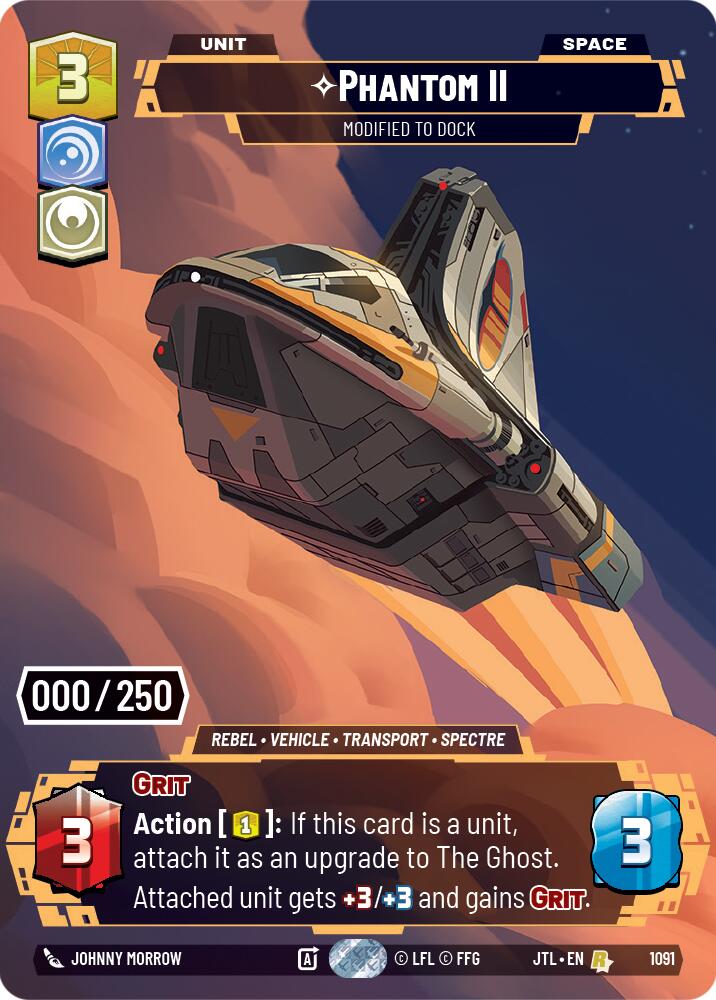Phantom II - Modified to Dock (1091) (Serialized) (1091) [Jump to Lightspeed] | Cards and Coasters CA