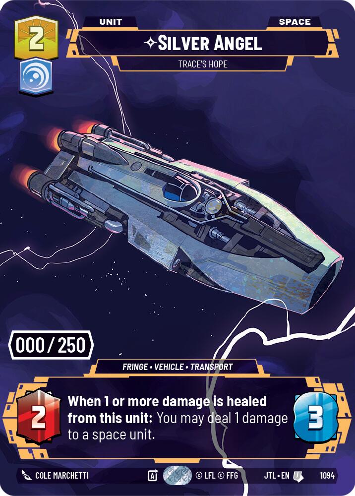 Silver Angel - Trace's Hope (1094) (Serialized) (1094) [Jump to Lightspeed] | Cards and Coasters CA