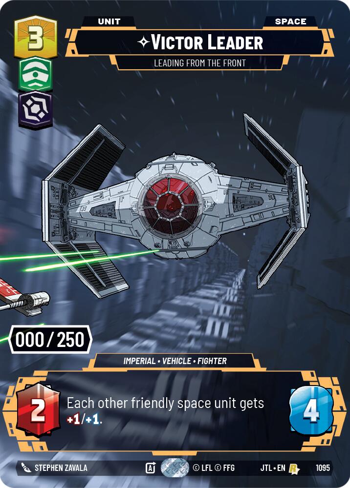 Victor Leader - Leading from the Front (1095) (Serialized) (1095) [Jump to Lightspeed] | Cards and Coasters CA
