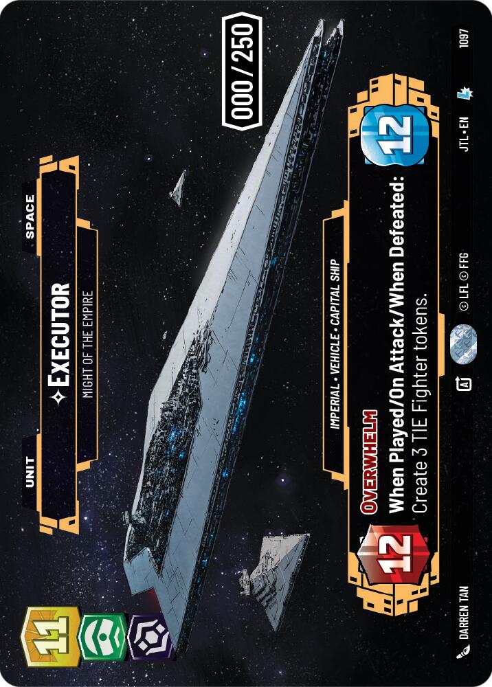 Executor - Might of the Empire (1097) (Serialized) (1097) [Jump to Lightspeed] | Cards and Coasters CA