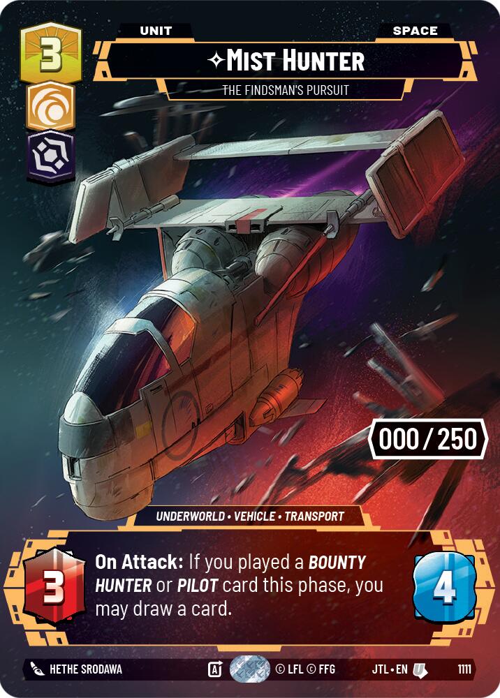 Mist Hunter - The Findsman's Pursuit (1111) (Serialized) (1111) [Jump to Lightspeed] | Cards and Coasters CA