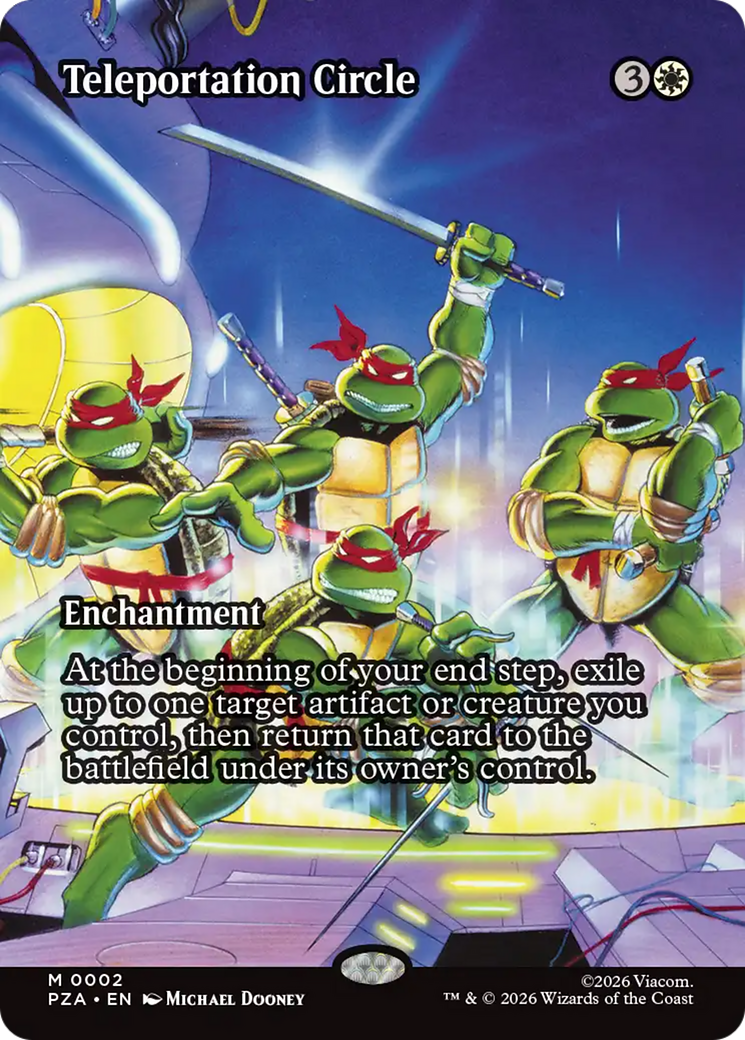 Teleportation Circle (Borderless) [Teenage Mutant Ninja Turtles Eternal-Legal] | Cards and Coasters CA