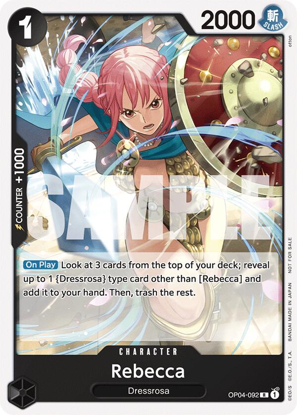 Rebecca (Tournament Pack 2025 Vol. 2) [One Piece Promotion Cards] | Cards and Coasters CA