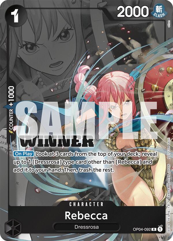 Rebecca (Winner Pack 2025 Vol. 2) [One Piece Promotion Cards] | Cards and Coasters CA