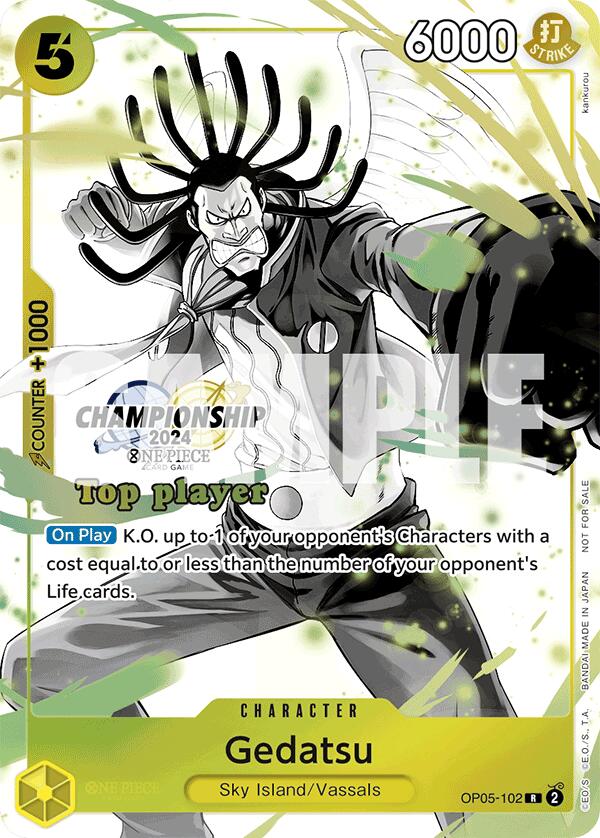 Gedatsu (Championship 2024 Top Player Pack Vol. 2) [One Piece Promotion Cards] | Cards and Coasters CA