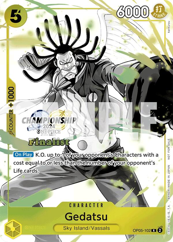 Gedatsu (Championship 2024 Card Set Vol. 2) [Finalist] [One Piece Promotion Cards] | Cards and Coasters CA